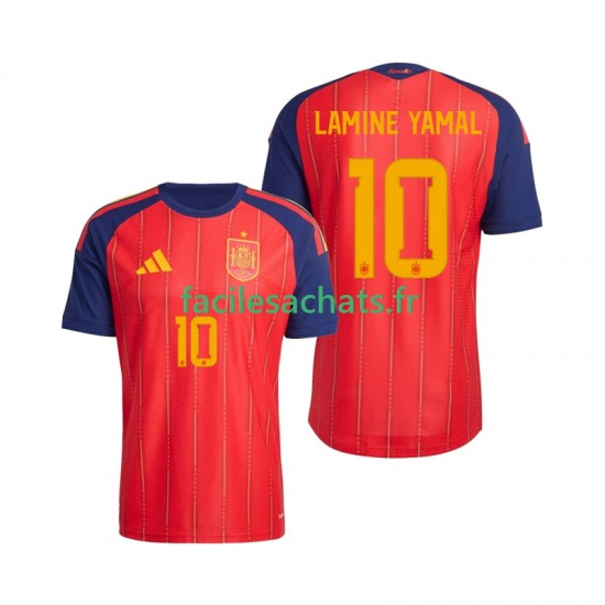 Maillot Espagne Lamine Yamal 10 Domicile Coupe du Monde 2026 Homme MC
