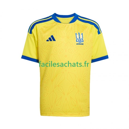 Maillot Ukraine Domicile Coupe du Monde 2026 Enfant MC