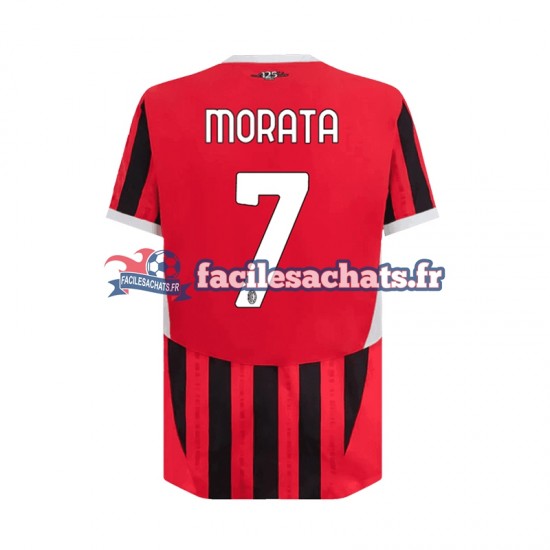 Maillot AC Milan Alvaro Morata 7 2024-2025 Domicile Homme MC