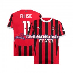 Maillot AC Milan UCL Font PULISIC 11 2024-2025 Domicile Homme MC