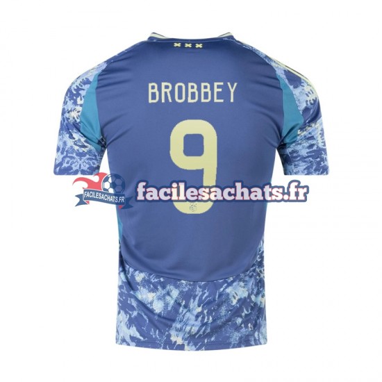 Maillot Ajax Amsterdam Brian Brobbey 9 2024-2025 Extérieur Homme MC