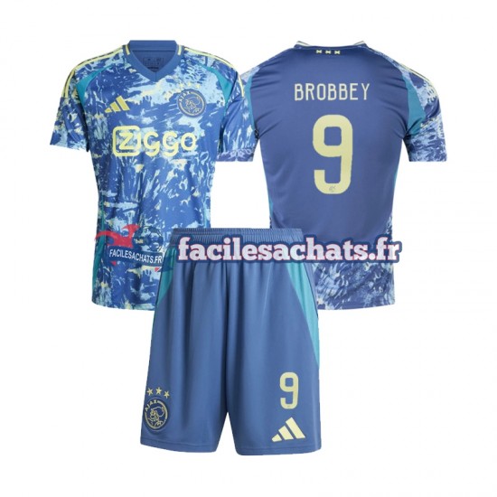 Maillot Ajax Amsterdam Brian Brobbey 9 2024-2025 Extérieur Enfant MC