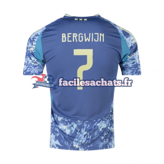 Maillot Ajax Amsterdam Steven Bergwijn 7 2024-2025 Extérieur Homme MC