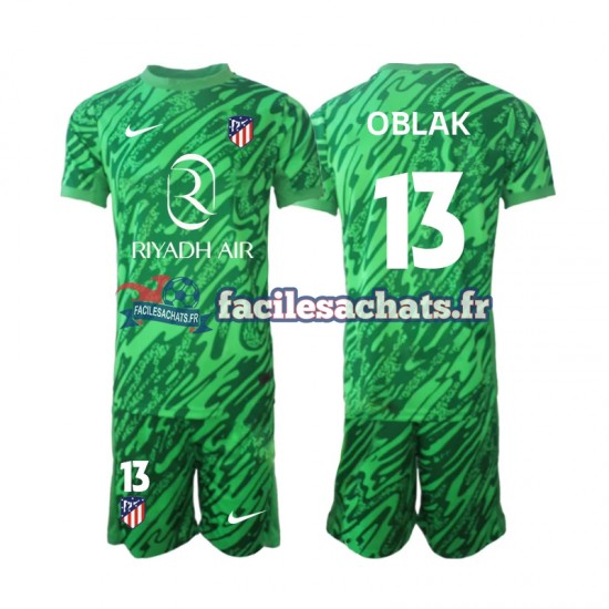 Maillot Atlético Madrid Jan Oblak 13 2024-2025 Gardien Extérieur Enfant MC