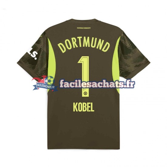 Maillot Borussia Dortmund Gregor Kobel 1 2024-2025 Gardien Extérieur Homme MC