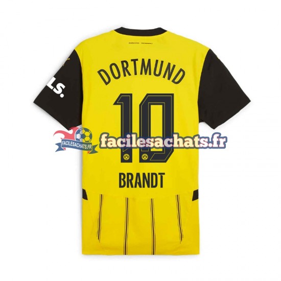 Maillot Borussia Dortmund Julian Brandt 10 2024-2025 Domicile Homme MC