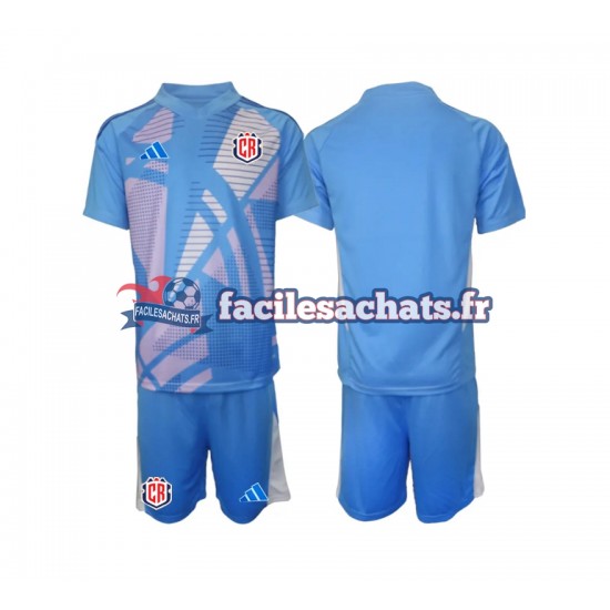 Maillot Costa Rica 2024 Gardien Bleu Domicile Enfant MC