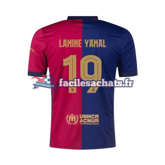 Maillot FC Barcelone UCL Font Lamine Yamal 19 2024-2025 Domicile Homme MC