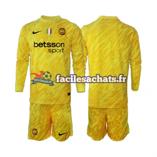 Maillot Inter Milan 2024-2025 Gardien Extérieur Enfant ML