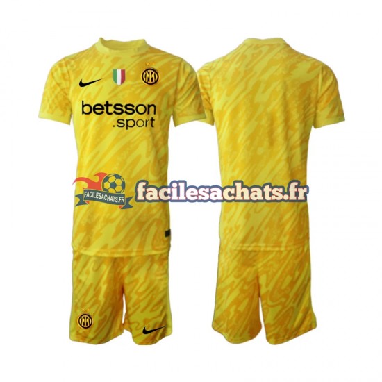 Maillot Inter Milan 2024-2025 Gardien Extérieur Enfant MC