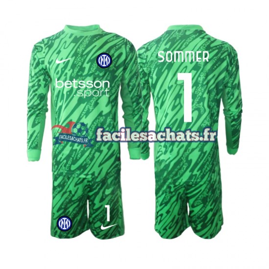 Maillot Inter Milan Yann Sommer 1 2024-2025 Gardien Domicile Enfant ML