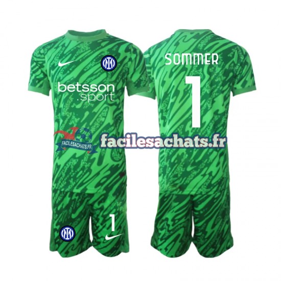 Maillot Inter Milan Yann Sommer 1 2024-2025 Gardien Domicile Enfant MC