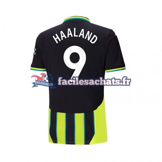 Maillot Manchester City Haaland 9 2024-2025 Extérieur Homme MC