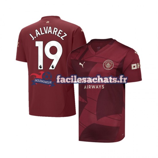 Maillot Manchester City Julian Alvarez 19 2024-2025 3ème Homme MC