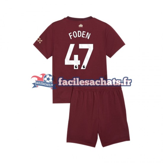 Maillot Manchester City Phil Foden 47 2024-2025 3ème Enfant MC