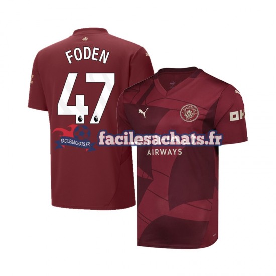 Maillot Manchester City Phil Foden 47 2024-2025 3ème Homme MC