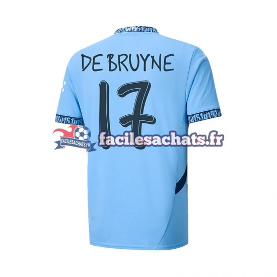 Maillot Manchester City UCL Font DE BRUYNE 17 2024-2025 Domicile Homme MC