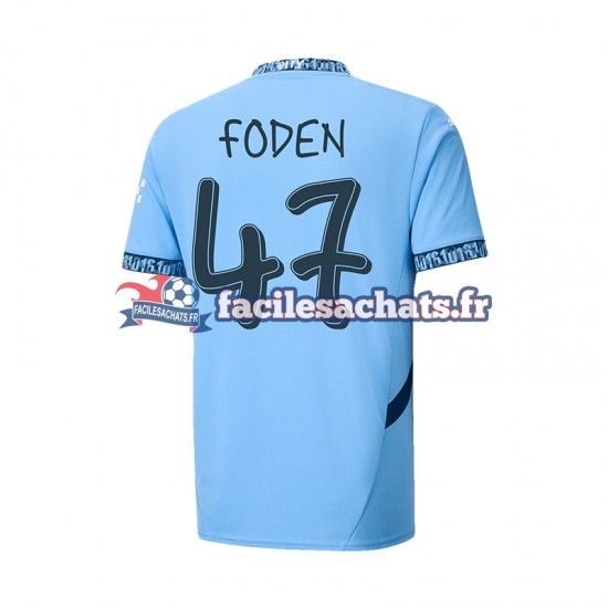 Maillot Manchester City UCL Font FODEN 47 2024-2025 Domicile Homme MC