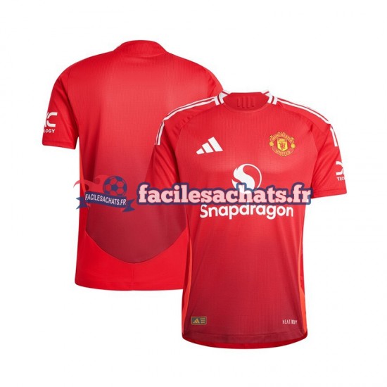 Maillot Manchester United 2024-2025 Rouge Domicile Homme MC