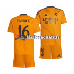 Maillot Real Madrid ENDRICK 16 2024-2025 Extérieur Enfant MC Maillot Real Madrid ENDRICK 16 2024-2025 Extérieur Enfant MC