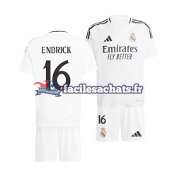 Maillot Real Madrid ENDRICK 16 2024-2025 Domicile Enfant MC Maillot Real Madrid ENDRICK 16 2024-2025 Domicile Enfant MC