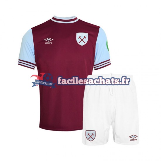 Maillot West Ham United 2024-2025 Domicile Enfant MC