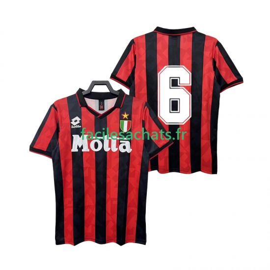 Maillot AC Milan 6 Retro 1993 1994 Domicile Homme MC