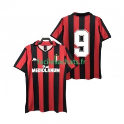 Maillot AC Milan 9 Retro 1988 1989 Domicile Homme MC