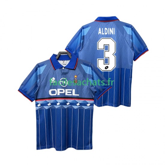 Maillot AC Milan ALDINI 3 Retro 1995 1996 Extérieur Homme MC
