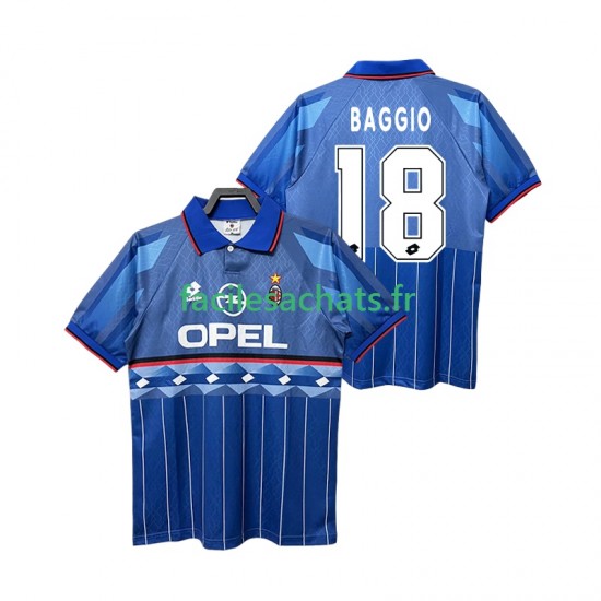 Maillot AC Milan BAGGIO 18 Retro 1995 1996 Extérieur Homme MC