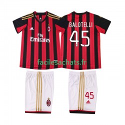 Maillot AC Milan BALOTELL 45 Retro 2013 2014 Domicile Enfant MC