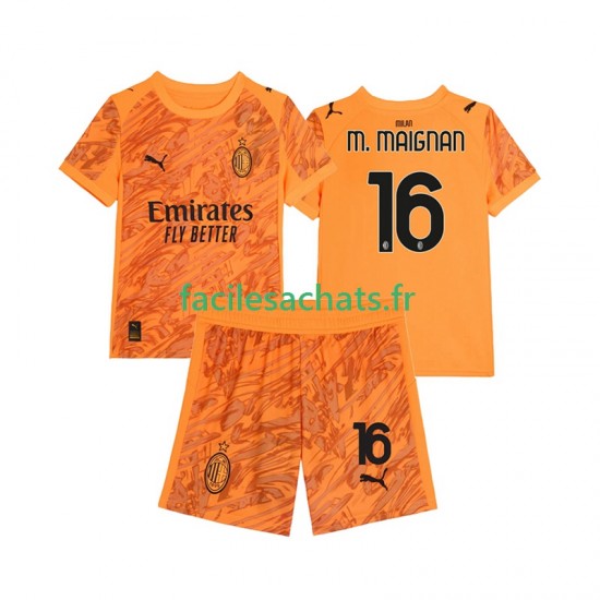 Maillot AC Milan Mike Maignan 16 2025-2026 Gardien 3ème Enfant MC
