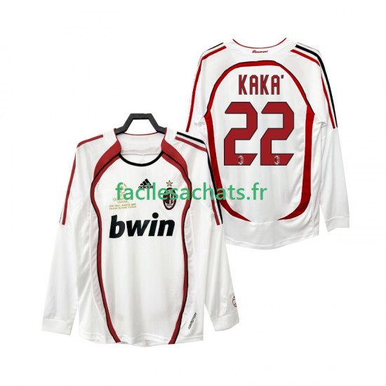 Maillot AC Milan KAKA 22 Retro 2006 2007 Extérieur Homme ML