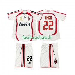 Maillot AC Milan KAKA 22 Retro 2006 2007 Extérieur Enfant MC