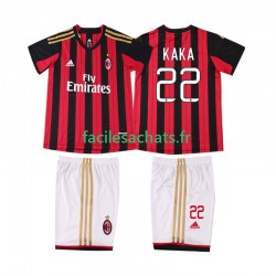 Maillot AC Milan KAKA 22 Retro 2013 2014 Domicile Enfant MC