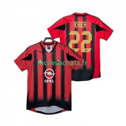 Maillot AC Milan KAKA 22 Retro 2004 2005 Domicile Homme MC