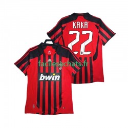 Maillot AC Milan KAKA 22 Retro 2007 2008 Domicile Homme MC