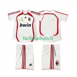 Maillot AC Milan Retro 2006 2007 Extérieur Enfant MC