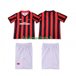 Maillot AC Milan Retro 1990 1991 Domicile Enfant MC