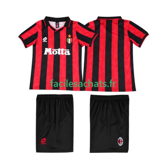 Maillot AC Milan Retro 1993 1994 Domicile Enfant MC