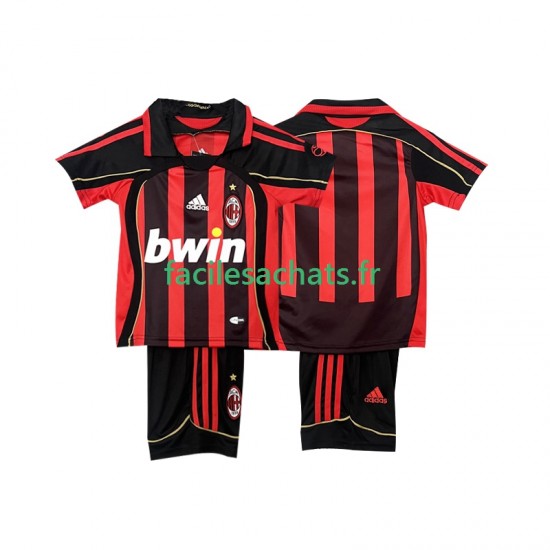 Maillot AC Milan Retro 2006 2007 Domicile Enfant MC