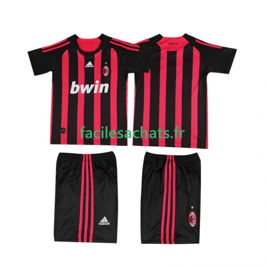 Maillot AC Milan Retro 2008 2009 Domicile Enfant MC
