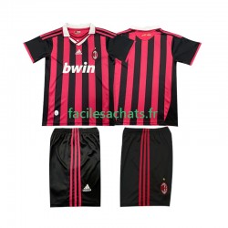 Maillot AC Milan Retro 2009 2010 Domicile Enfant MC