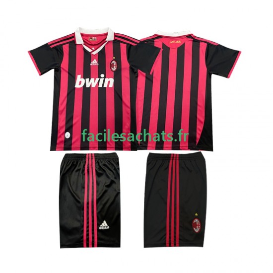 Maillot AC Milan Retro 2009 2010 Domicile Enfant MC