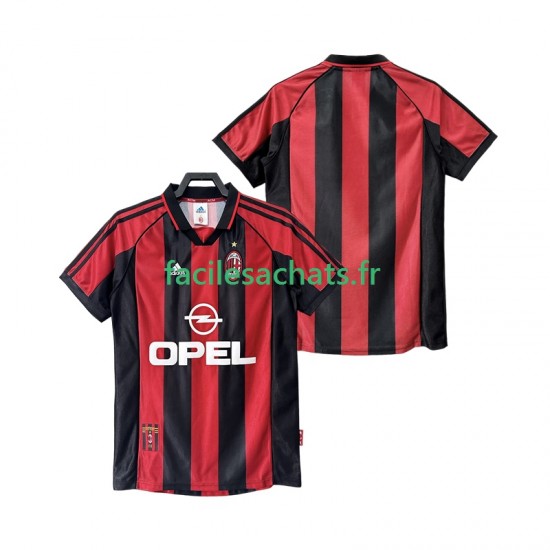 Maillot AC Milan Retro 1998 1999 Domicile Homme MC