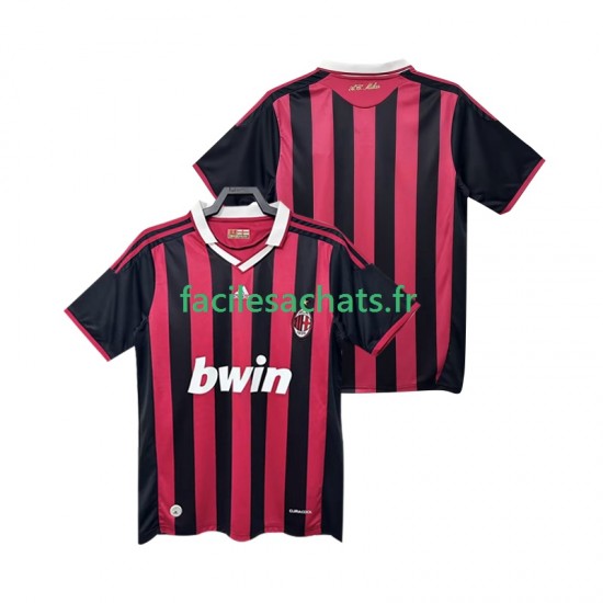 Maillot AC Milan Retro 2009 2010 Domicile Homme MC