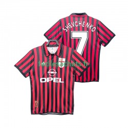 Maillot AC Milan SHEVCHENKO 7 Retro 1999 2000 Domicile Homme MC