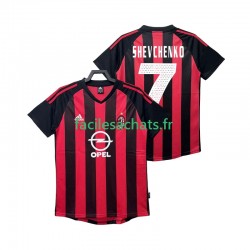 Maillot AC Milan SHEVCHENKO 7 Retro 2002 2003 Domicile Homme MC