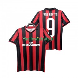 Maillot AC Milan VAN BASTEN 9 Retro 1990 1991 Domicile Homme MC