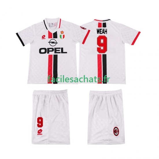 Maillot AC Milan WEAH 8 Retro 1996 1997 Extérieur Enfant MC